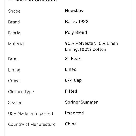 Bailey 1922 Conall Hat White‎ NWT - Picture 5 of 9